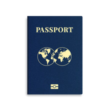 Vector International Passport Cover Template