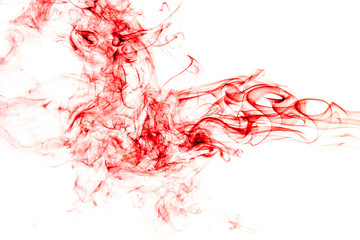 Wall Mural - Red Smoke abstract background.
