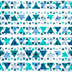 Aufkleber - Seamless vector color triangles pattern.