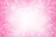 Pink glitter girl princess party birthday background or border