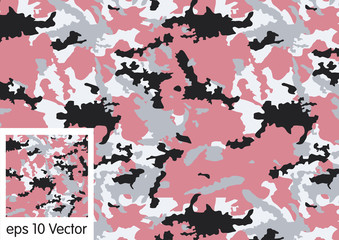 Wall Mural - seamless, camouflage pattern vector