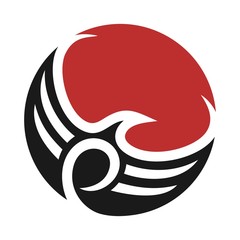 Wall Mural - phoenix logo vector. logo template.