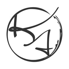 Wall Mural - letter k and a logo vector