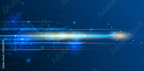 Fotografía Vector Abstract, science, futuristic, energy technology concept