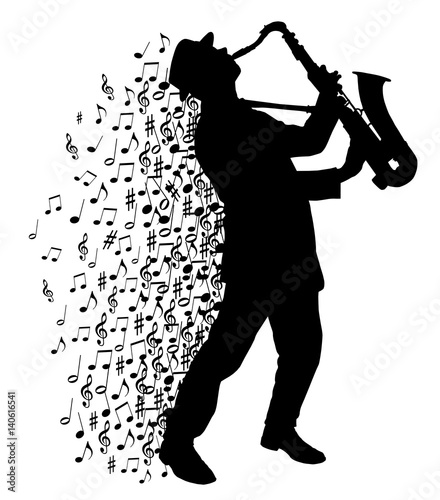 Obrazy saksofon  muzyka-107