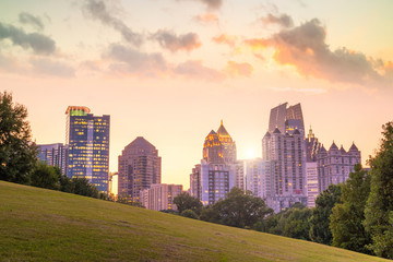 Fototapete - Midtown Atlanta skyline