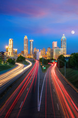 Fototapete - Skyline of Atlanta city
