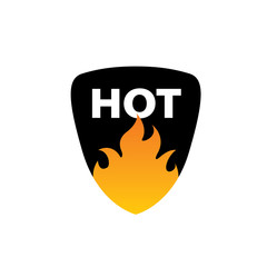 Sticker - fire vector logo