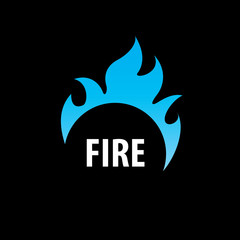 Sticker - fire vector logo