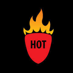 Sticker - fire vector logo