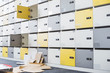 © MDBPIXS - Files fallen in locker room at creative office