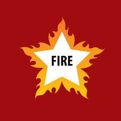 Wall Mural - fire vector logo