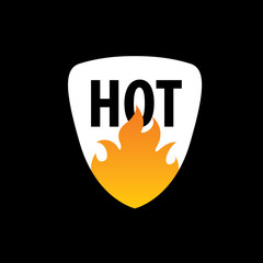 Sticker - fire vector logo