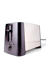 Close-up Of Toaster On White Background