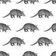 Seamless pattern with Armadillo.