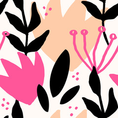 Sticker - Abstract Botanical Pattern