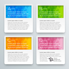 Wall Mural - Infographics Web Banner & Label Design