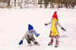 © RooM The Agency - Two children learning to ice skate