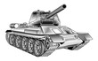 Medium tank T-34 of the World War II. Part 2