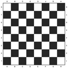 Chess Board, Black And White