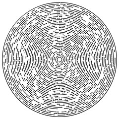 Aufkleber - Circular concentric arrows. Cyclic, cycle arrows. Arrow element to illustrate Ripple, swirl, twirl concepts