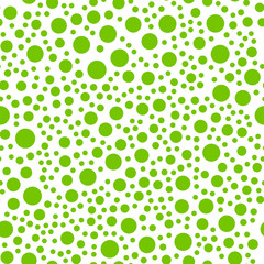 Poster - Seamlessly repeatable pattern with random green circles