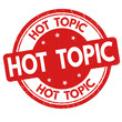 Hot topic sign or stamp