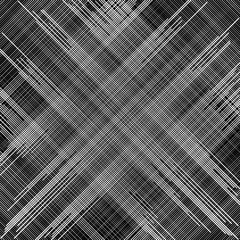 Leinwandbilder - Irregular dynamic lines abstract monochrome pattern. Linear (grid, mesh) texture