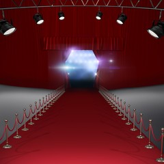 Poster - composite image of spotlights