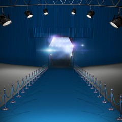 Poster - composite image of spotlights