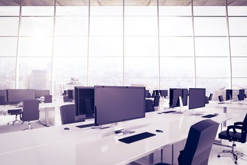 Poster - composite image of office furniture