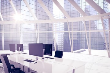 Poster - composite image of office furniture