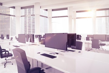 Poster - composite image of office furniture
