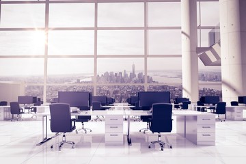Poster - Composite image of office furniture