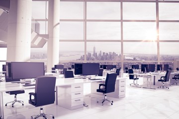 Poster - Composite image of office furniture