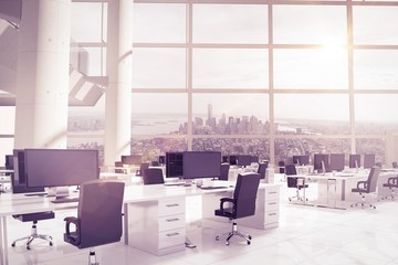 Poster - Composite image of office furniture