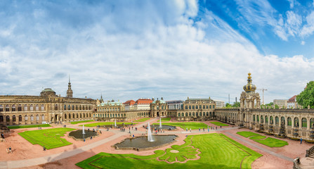 Sticker - Panoramic view of Dresden Zwinger Palace, Germany