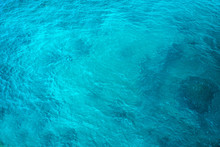 Bright Light Blue Sea Texture, Sea Surface, Texture Of Water, Background Or Texture, Ocean, Blue Water