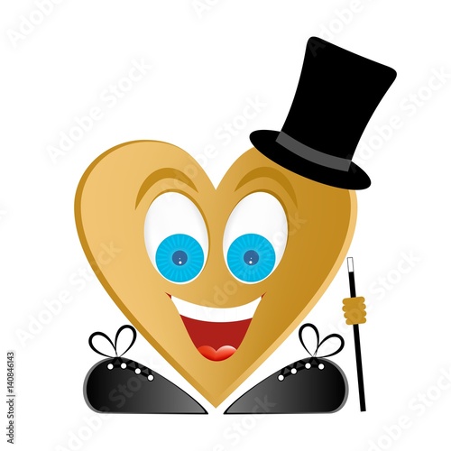 white shoes with heart and eyes