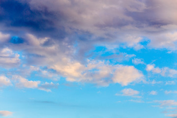 Wall Mural - Background blue sky with stormy clouds