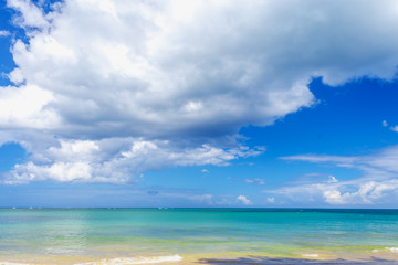 Wall Mural - Paradise on Earth. Caribbean empty sandy beach. 