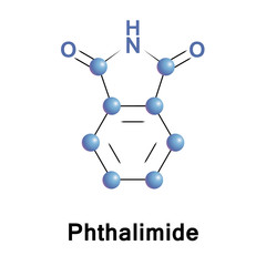 Canvas Print - Phthalimide is used as a precursor to anthranilic acid, a precursor to azo dyes and saccharin. It is the imide derivative of phthalic anhydride.