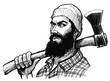 Bearded lumberjack