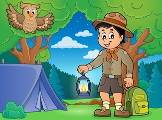 Wall Mural - Scout boy theme image 4