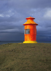 Wall Mural - Leuchhturm bei Stykkisholmur, Island