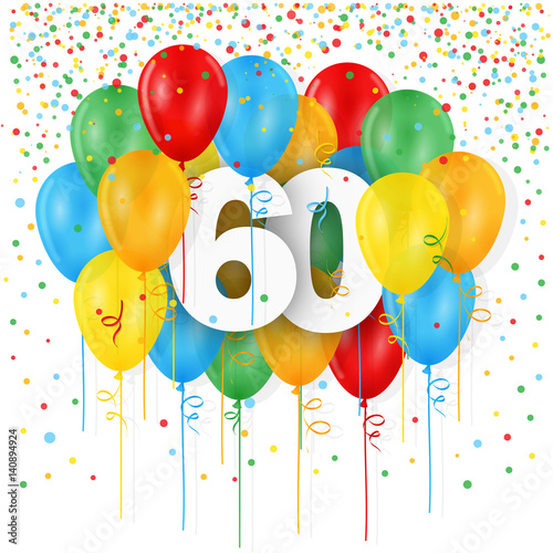 Download "HAPPY 60th BIRTHDAY / ANNIVERSARY" Card - Buy this stock ...