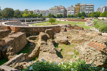 Roman Forum. Thessaloniki, Macedonia, Greece