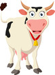 Happy Cow cartoon standing 