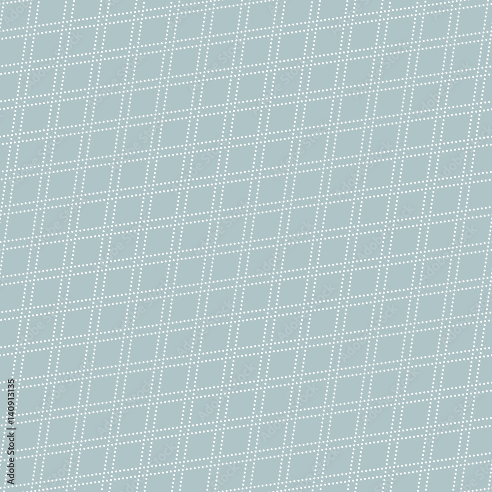 Geometric dotted light blue and white pattern. Seamless abstract modern ...