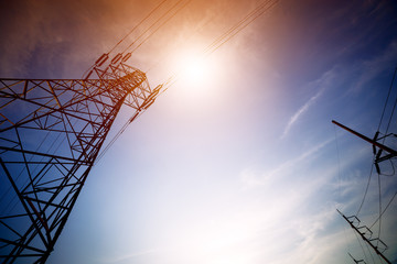 Wall Mural - high voltage post or high voltage tower